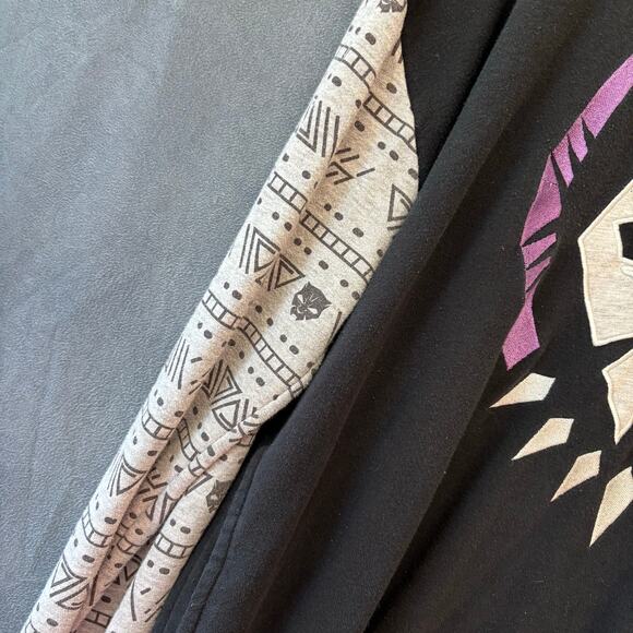 Marvel Black Panther Wakanda Forever Hoodie Colorblock Tribal XL Comics Super - Picture 7 of 16
